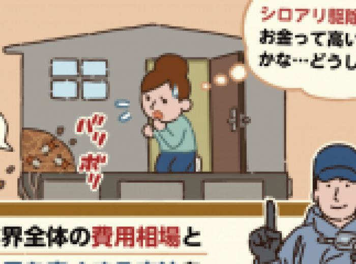 シロアリ駆除の費用はいくら 実際の相場と安くて信頼できる業者の選び方